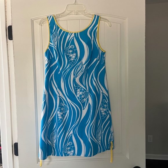 Lily Pulitzer Resort White Joe Fish Delia Shift Dress - Picture 1 of 6